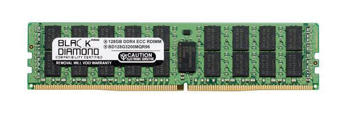 BD128G3200MQR96 Black Diamond 128GB PC4-25600 DDR4-3200MHz ECC Registered CL22 288-Pin DIMM 1.2V Quad Rank Memory Module