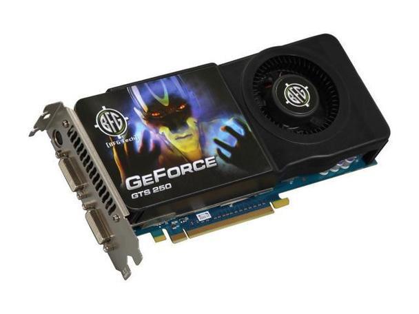 BFGEGTS2501024E BFG Nvidia GeForce GTS 250 1GB GDDR3 256-Bit PCI-Express 2.0 x16 HDCP Ready SLI Support Video Graphics Card