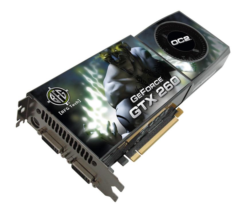 BFGEGTX260MC896OCXDE BFG GeForce GTX 260 OCX Maxcore 55 896MB 448-Bit GDDR3 PCI Express 2 x16 HDCP Ready SLI Supported Video Graphics Card