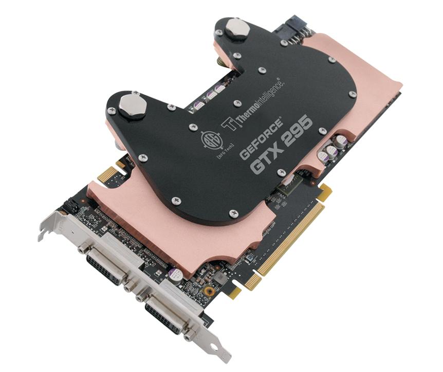 BFGEGTX2951792H2OCWBE BFG GeForce GTX 295 H2OC 1792MB 896 (448 x 2)-Bit GDDR3 PCI Express 2 x16 HDCP Ready SLI Supported Video Graphics Card