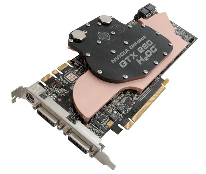 BFGRGTX2801024H2OCWE BFG GeForce GTX 285 H2OC 1GB 512-Bit GDDR3 PCI Express 2.0 Dual DVI-I HDTV TV Out Video Graphics Card