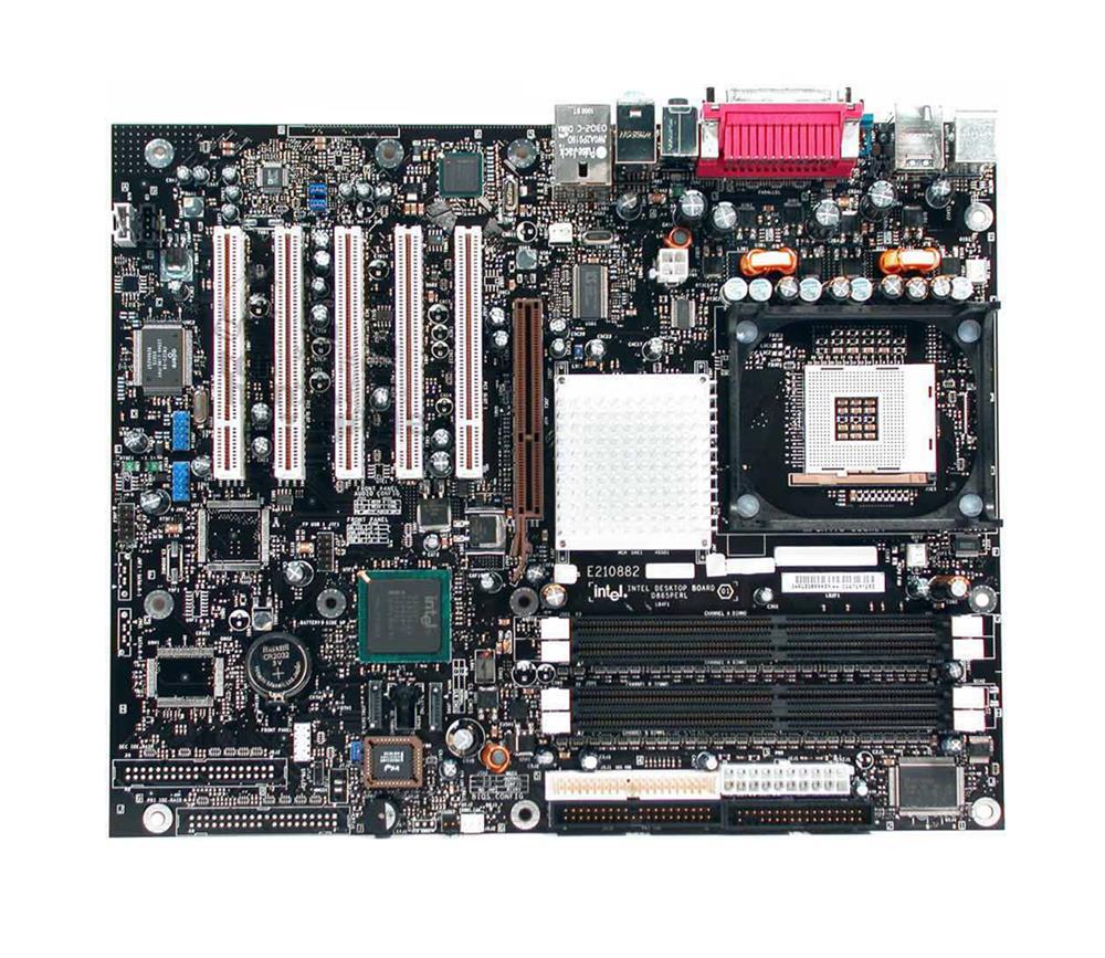 BLKD865PERLL Intel D865PERL Desktop Motherboard 865PE Chipset Socket PGA-478 1 x Processor Support (1 x Single Pack) (Refurbished)