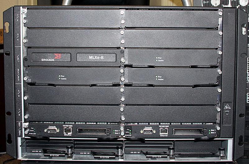 BR-MLXE-8 Brocade NetIron-MR-M-AC with Fabric, Power Supply & MR Module 2xAvail Refurbished
