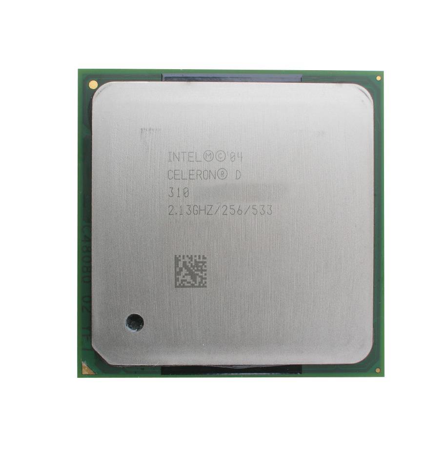 BX80546RE2130CS Intel Celeron D 310 2.13GHz 533MHz FSB 256KB L2 Cache Socket PPGA478 Desktop Processor