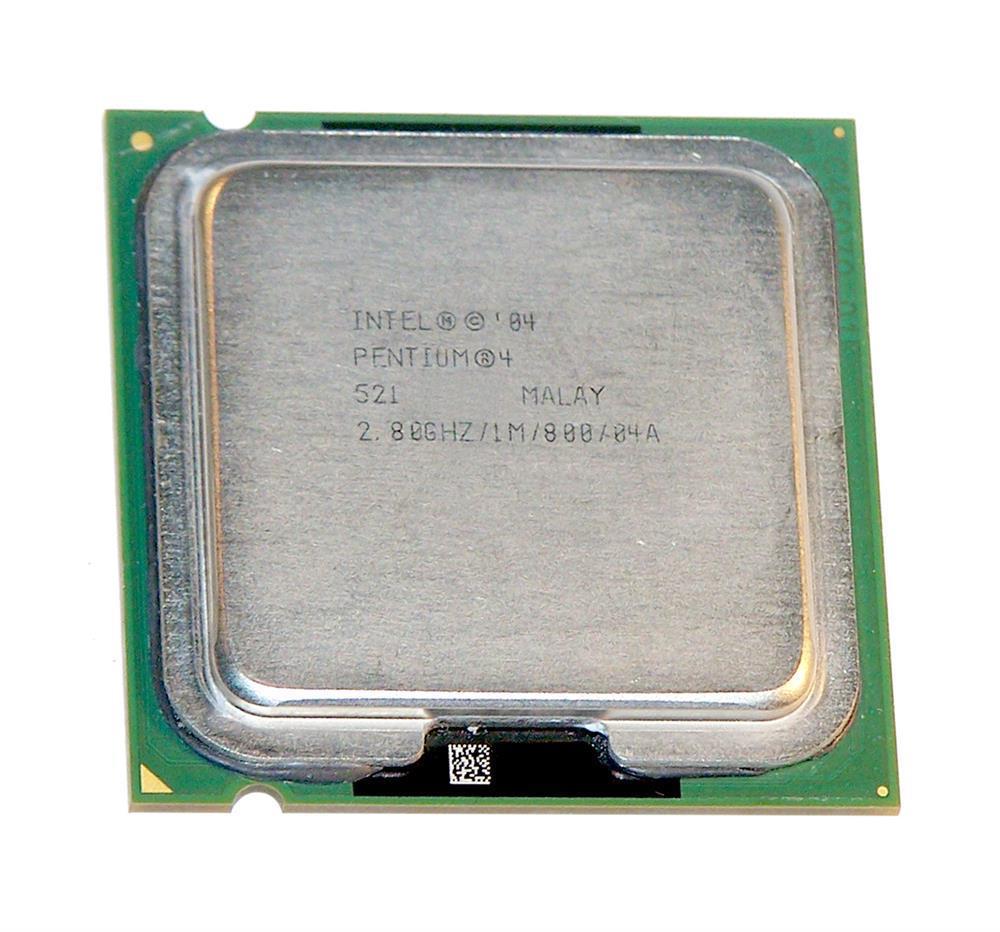 BX80547PG2800EK Intel Pentium 4 521 2.80GHz 800MHz FSB 1MB L2 Cache Socket PLGA775 Processor Supporting HT Technology