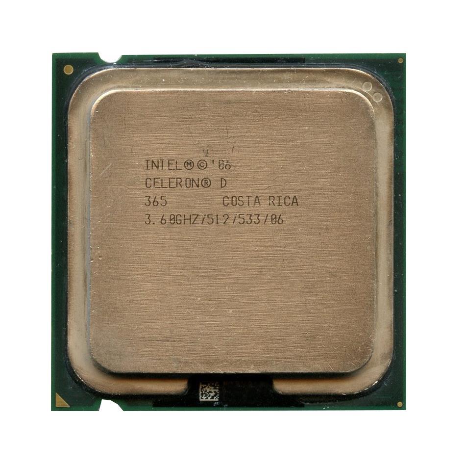 BX80552365 Intel Celeron D 365 3.60GHz 533MHz FSB 512KB L2 Cache Socket LGA775 Desktop Processor
