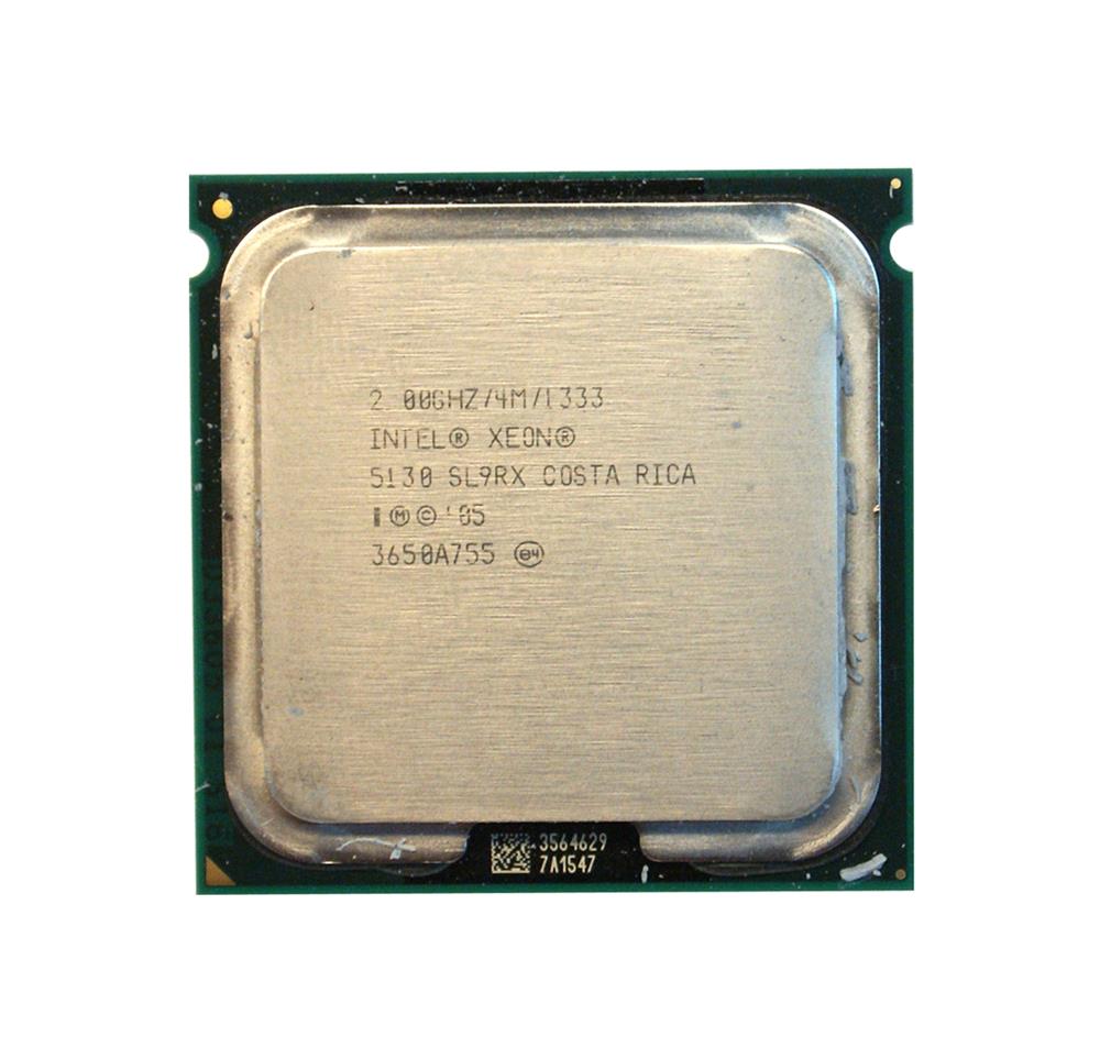 BX805565130A Intel Xeon 5130 Dual Core 2.00GHz 1333MHz FSB 4MB L2 Cache Socket 771 Processor
