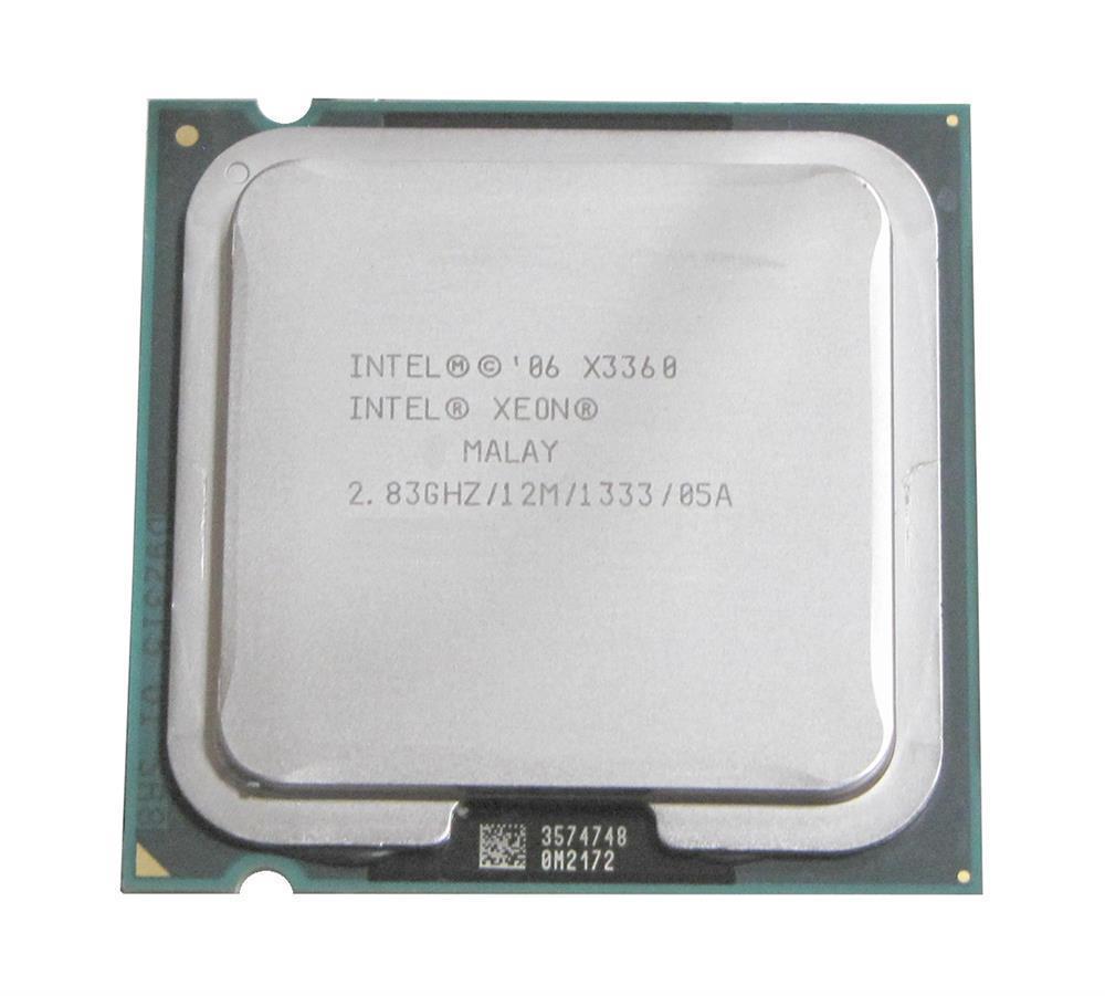BX80569X3360 Intel Xeon X3360 Quad Core 2.83GHz 1333MHz FSB 12MB L2 Cache Socket LGA775 Processor