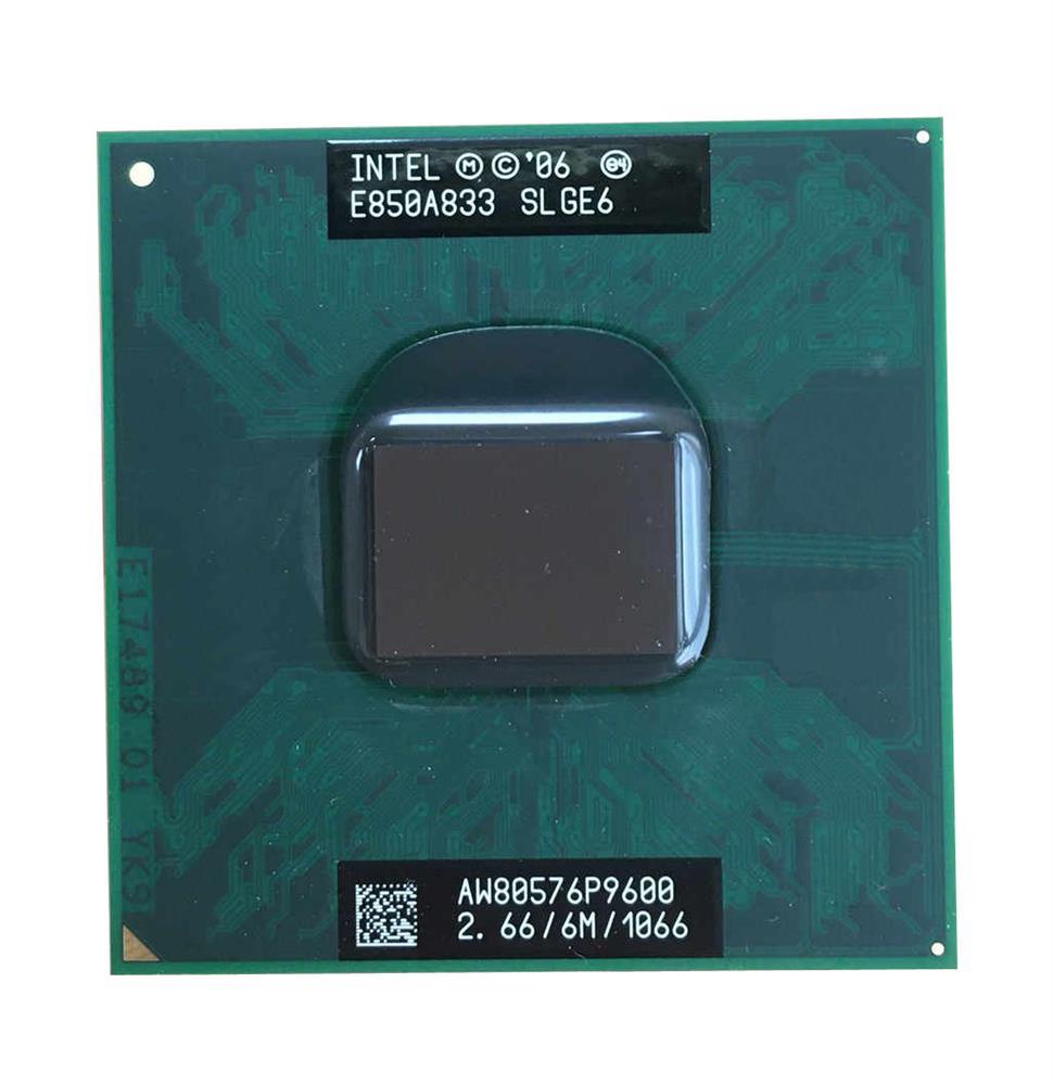 BX80576P9600 Intel Core 2 Duo P9600 2.66GHz 1066MHz FSB 6MB L2 Cache Socket PGA478 Mobile Processor