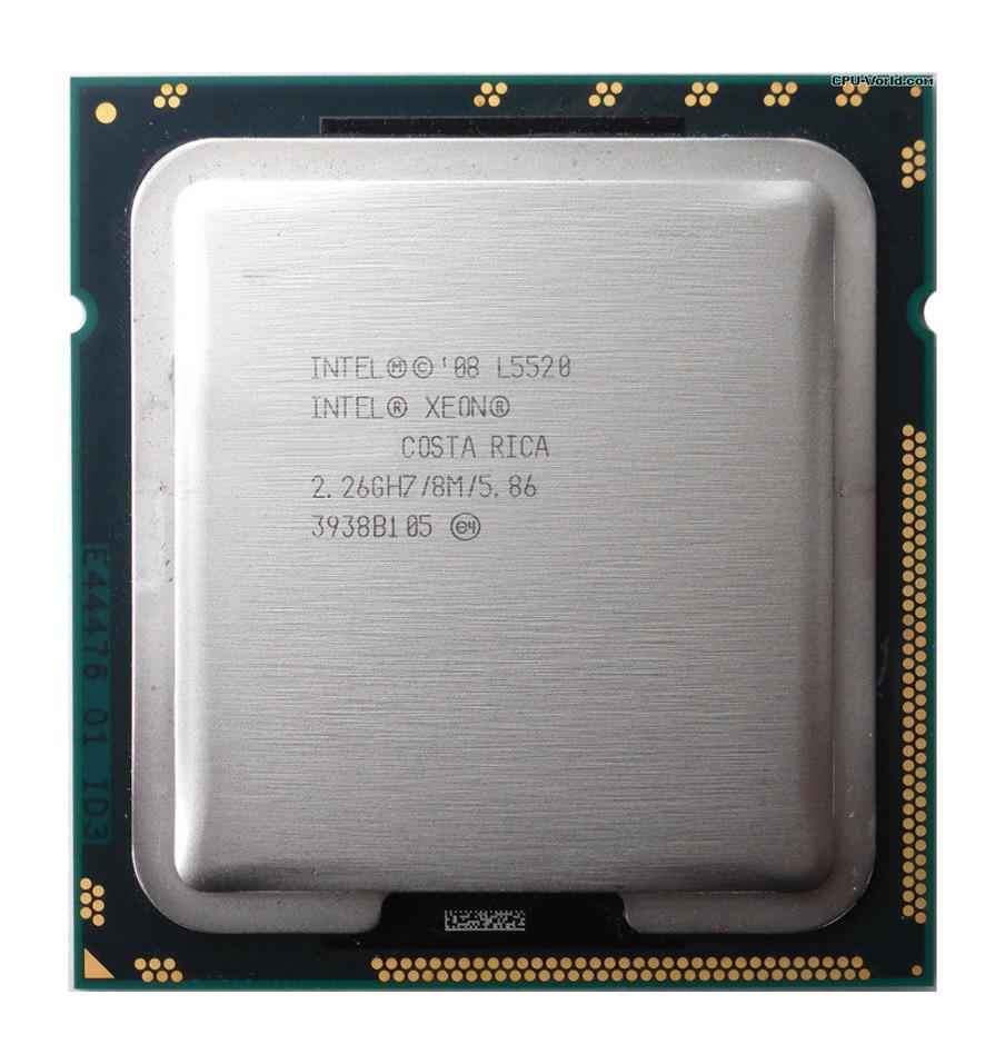 BX80602L5520 Intel Xeon L5520 Quad Core 2.26GHz 5.86GT/s QPI 8MB L3 Cache Socket LGA1366 Processor
