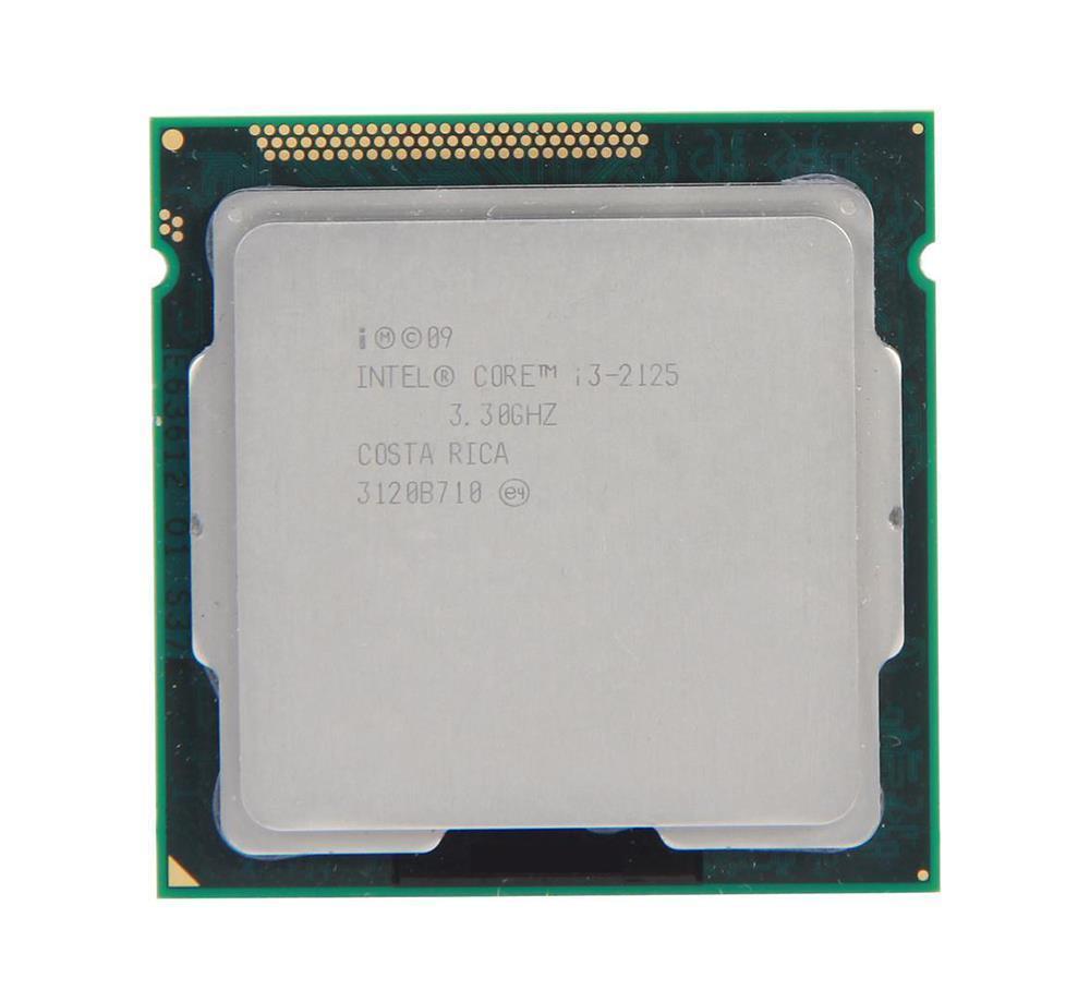 BX80623I32125-B2 Intel Core i3-2125 Dual Core 3.30GHz 5.00GT/s DMI 3MB L3 Cache Socket LGA1155 Desktop Processor