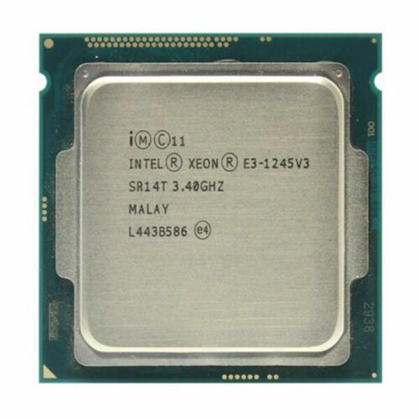 BX80646E31245V3-RF Intel IMSourcing Certified Pre-Owned Intel Xeon E3-1200 v3 E3-1245 v3 Quad-core (4 Core) 3.40 GHz Processor 8 MB L3 Cache 1 MB L2 Cache 64-bit Processing 3.80 GHz Overclocking