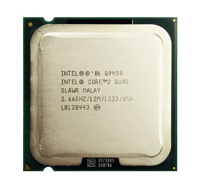 BXC80569Q9450 Intel Core 2 Quad Q9450 2.66GHz 1333MHz FSB 12MB L2 Cache Socket LGA775 Desktop Processor
