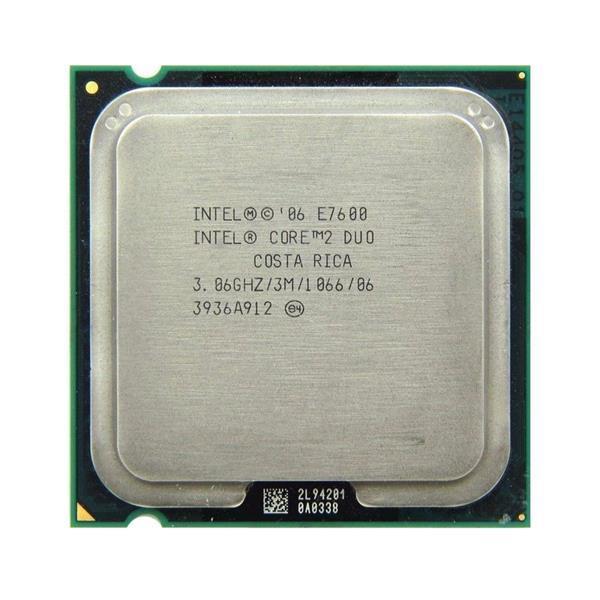 BXC80571E7600 Intel Core 2 Duo E7600 3.06GHz 1066MHz FSB 3MB L2 Cache Socket LGA775 Desktop Processor