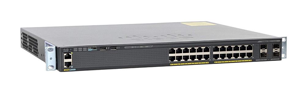 C1-C2960X-24PS-L-RF Cisco Catalyst 2960-X Series C2960X-24PS 24 x RJ-45 Ports PoE 10/100/1000Base-T + 4 x SFP Ports Layer 3 Managed 1U Rack-Mountable Gigabit Ethernet Network Switch (Refurbished)