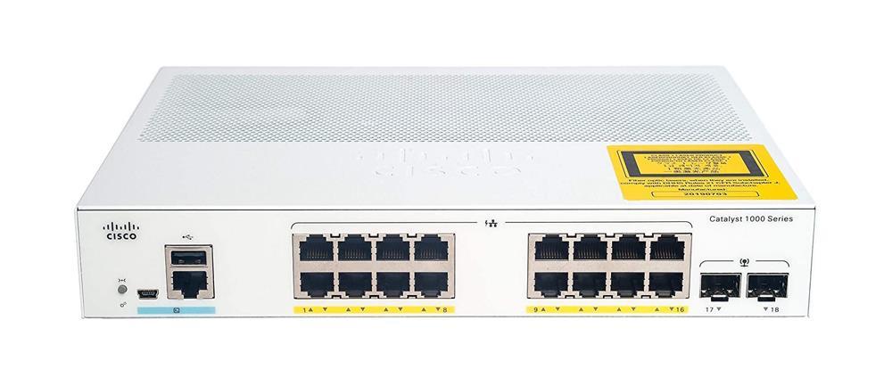 C1000-16T-2G-L Cisco Catalyst 1000 16-Ports Ge 2x 1g SFP (Refurbished)