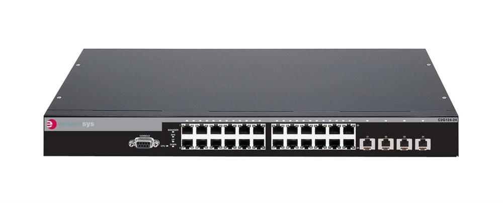 C2G124-24 Enterasys Networks Matrix C2 Gigabit Stackable Switch C2G12424 24-Ports EN Fast EN Gigabit EN 10BaseT 100BaseTX 1000BaseT + 4 x SFP (empty) stackable (Refurbished)