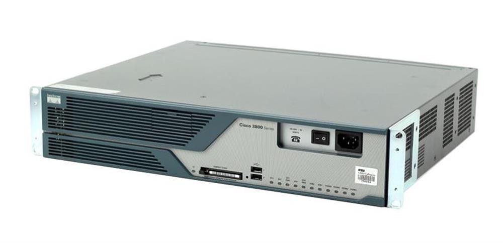 C3825-BIAB-24K9-RF Cisco 3825 Integrated Services Router Chassis 4 x Network Module, 4 x PVDM, 4 x HWIC, 1 x SFP (mini-GBIC), 1 x CompactFlash (CF) Card, 2 x AIM 2 x 10/100/1000Base-T LAN, 2 x USB (Refurbished)