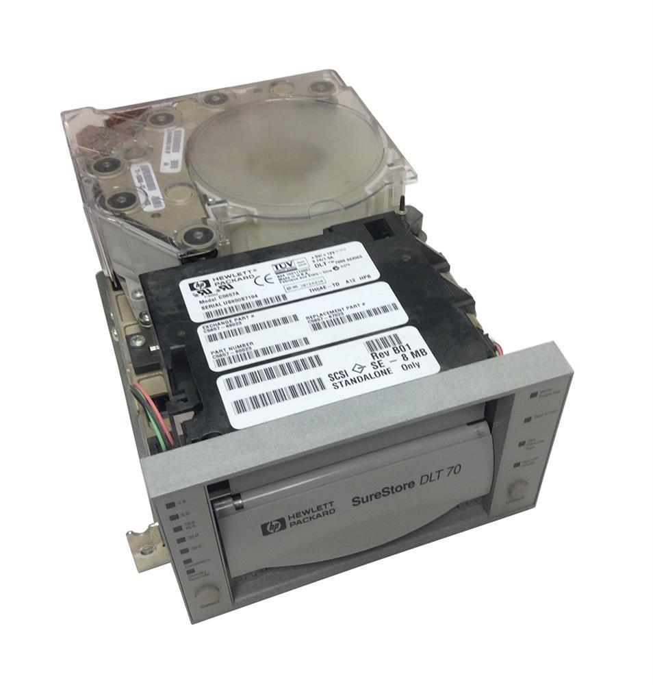 C5170J HP SureStore 7115we DLT Library a Single DLT7000 Drive Fast Wide SCSI Interface 15 Slots (Refurbished)