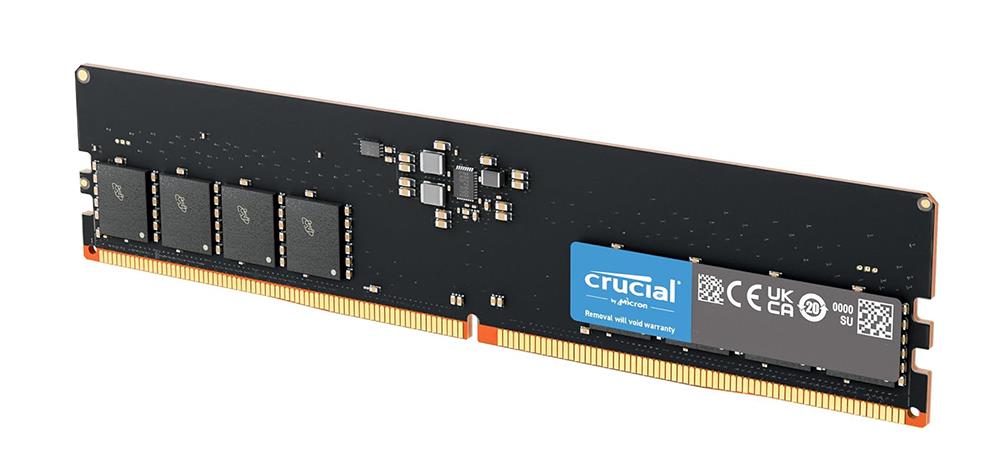 C556U16G Crucial 16GB PC5-44800 DDR5-5600MHz ODECC Unbuffered CL46 288-Pin DIMM 1.1V Single Rank Memory Module