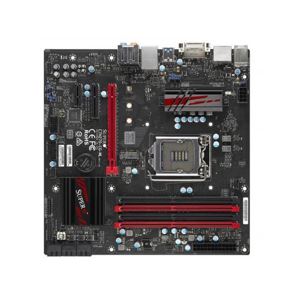 C7H270CGMLO SuperMicro C7H270-CG-ML Socket LGA 1151 Intel H270 Express Chipset 7th/6th Generation Core i7 / i5 / i3 / Pentium / Celeron Processors Support DDR4 4x DIMM 6x SATA3 6.0Gb/s Micro-ATX Motherboard (Refurbished) (Refurbished)