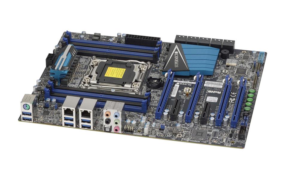 C7X99-OCE-O SuperMicro C7X99-OCE Socket LGA 2011 Intel X99 Chipset Core i7 / i7 Extreme Edition / Xeon E5-1600 v4/v3 Xeon E5-2600 v4/v3 Processors Support DDR4 8x DIMM 6x SATA3 6.0Gb/s ATX Motherboard (Refurbished)