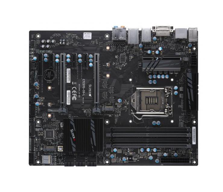 C7Z370-CG-L SuperMicro Socket LGA 1151 Intel Z370 Express Chipset 8th Generation Core i7 / i5 / i3 Processors Support DDR4 4x DIMM 6x SATA3 6.0Gb/s ATX Motherboard (Refurbished)