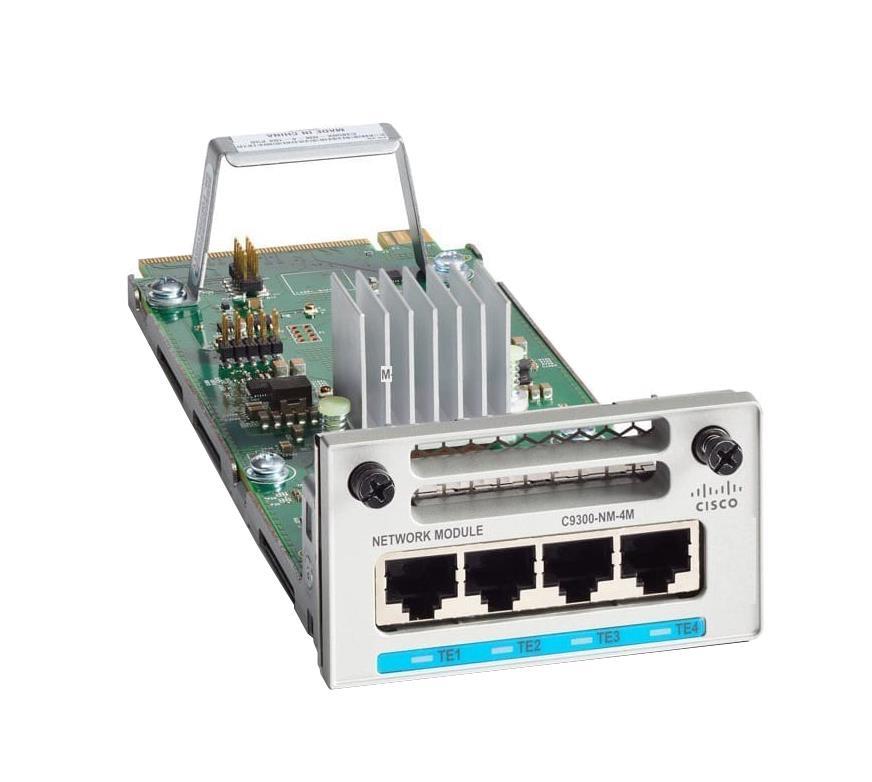 C9300-NM-4M Cisco Catalyst 9300 4 x mGig Network Module, Spare For Data Networking4 x Expansion Slots Plug-in Module (Refurbished)