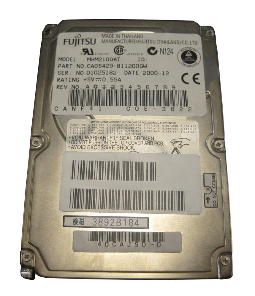 CA05429-B11200GW Fujitsu Mobile 10GB 4200RPM ATA-66 2MB Cache 2.5-inch Internal Hard Drive