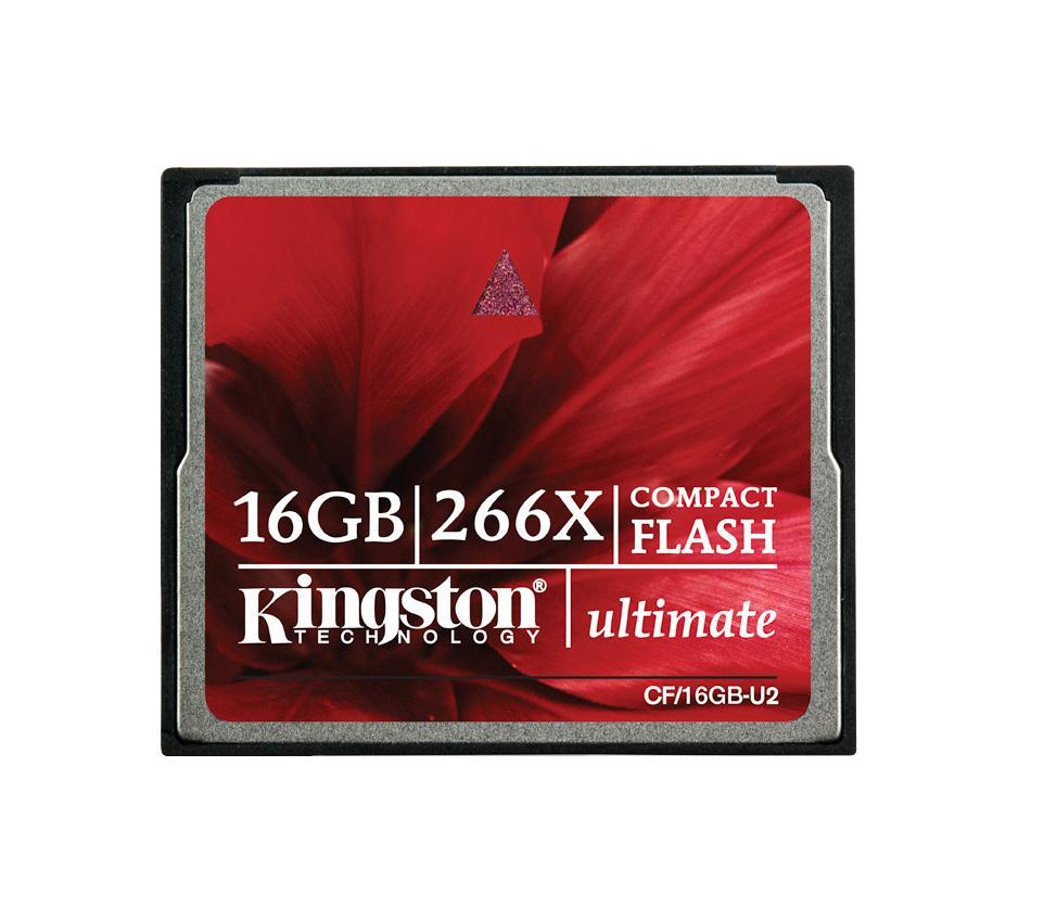 CF/16GB-U2 Kingston 16GB Ultimate 266x CompactFlash (CF) Memory Card