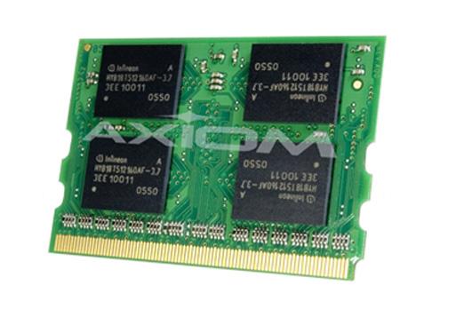 CF-BAU0512U-AX Axiom 512MB PC2700 DDR-333MHz non-ECC Unbuffered CL2.5 172-Pin Micro-DIMM Memory Module