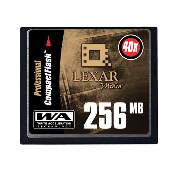 CF256-40-284 Lexar 256MB 40x CompactFlash (CF) Memory Card