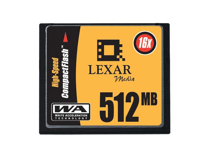 CF512-16-278 Lexar Professional 512MB 16x CompactFlash (CF) Memory Card