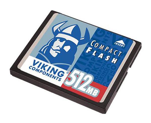 CF512M-VC Viking 512MB CompactFlash (CF) Memory Card