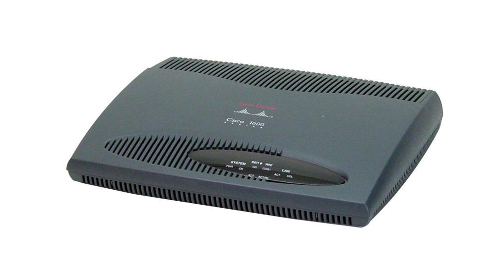 CISCO1601-R Cisco 1601-R Router 1 x 10Base-T LAN, 1 x 10Base-5 AUI LAN, 1 x Serial WAN (Refurbished)