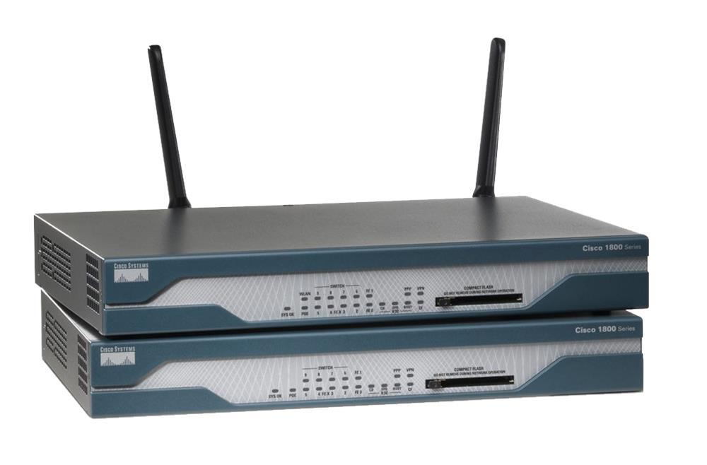 CISCO1803W-AG-A/K9 Cisco 1803 G.SHDSL Router 8 x LAN, 1 x WAN, 1, 1 x WAN (Refurbished)