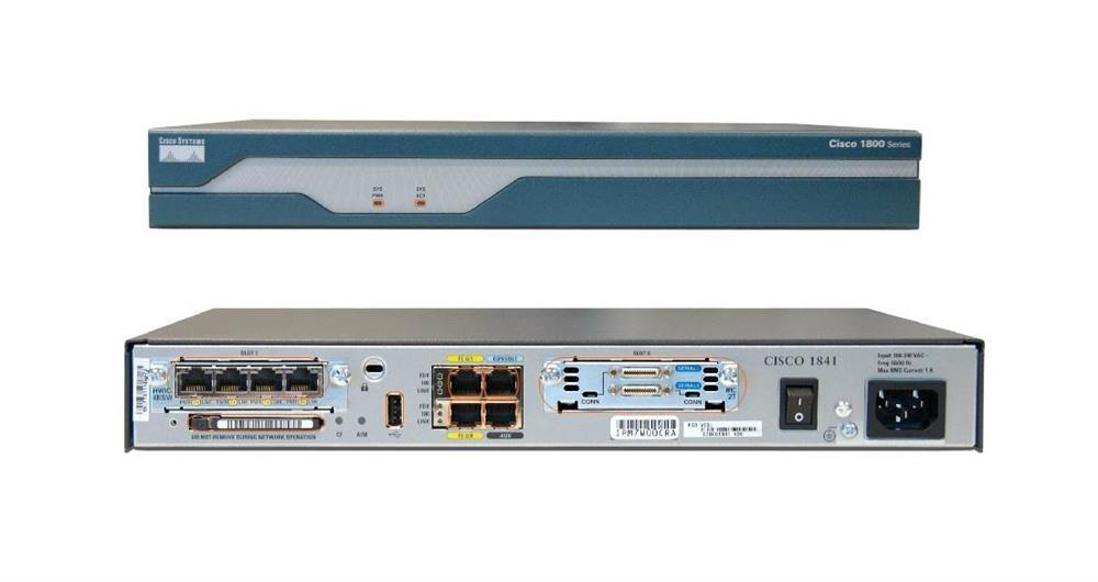 CISCO1841-ADSL Cisco 1841 Router ADSL Over Pots BundleIOS IP BroadBand (Refurbished)