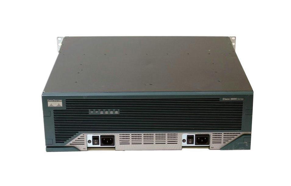 CISCO3845-SAA/K9 "Cisco 3845 Integrated Services Router 1 x Network Module, 1 x SFP (mini-GBIC) 2x 10/100/1000Base-T LAN, 2x USB, 2x 10/100Base-TX LAN (Refurbished)"