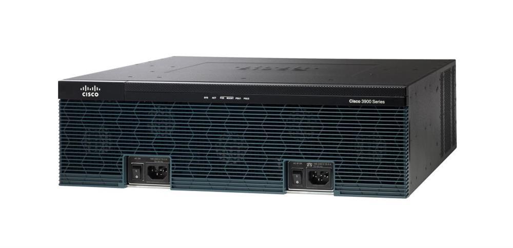 CISCO3945-SEC/K9 Cisco 3945 Integrated Services Router 2 x SFP (mini-GBIC), 4 x PVDM, 5 x Services Module, 4 x HWIC, 2 x CompactFlash (CF) Card 3 x 10/100/1000Base-T WAN (Refurbished)