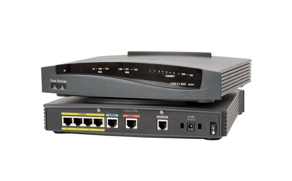 CISCO836-SDM-K9-64 Cisco 836 ADSL over ISDN Broadband Router With SDM 64MB (Refurbished)