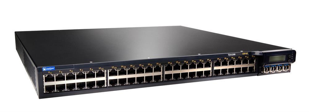 CMMAZ10BRB Juniper EX4200 48-Ports 10/100/1000Base-T PoE Switch with 930Watt AC Power Supply (Refurbished)
