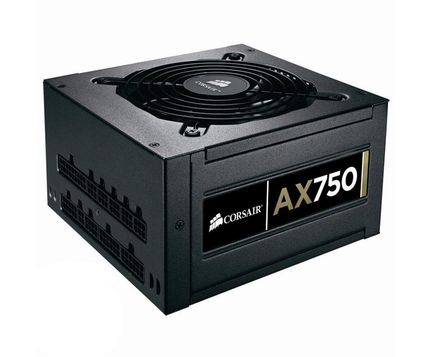 CMPSU-750AX Corsair 750 Watts 80 Plus Fully Modular Power Supply for Professional Gold AX750