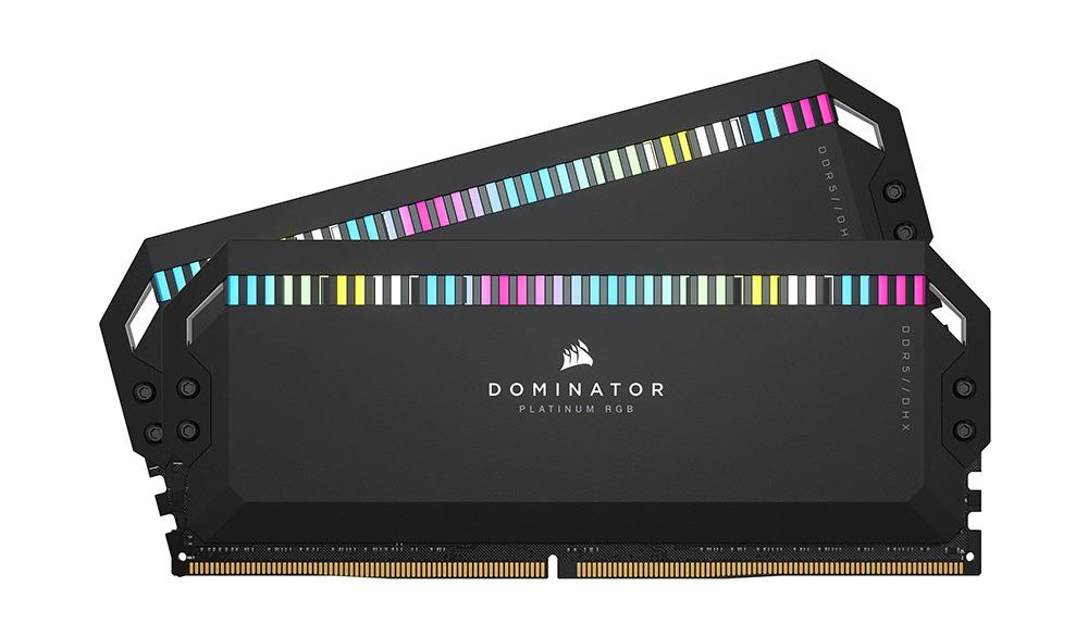 CMT64GX5M2B5200C40 Corsair Dominator Platinum RGB 64GB Kit (2 X 32GB) PC5-44800 DDR5-5600MHz non-ECC Unbuffered CL40 288-Pin DIMM 1.25V Memory Module