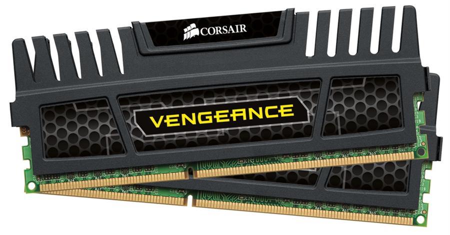 CMZ16GX3M2A1600C9 Corsair Vengeance 16GB Kit (2 X 8GB) PC3-12800 DDR3-1600MHz non-ECC Unbuffered CL9 (9-9-9-24) 240-Pin DIMM Memory