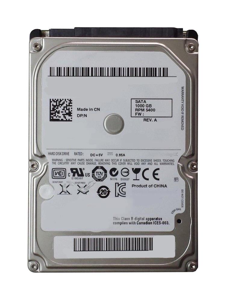 CN-05K1VD Dell 1TB 5400RPM SATA 6Gbps 64MB Cache 8GB MLC NAND SSD 2.5-inch Internal Hybrid Hard Drive