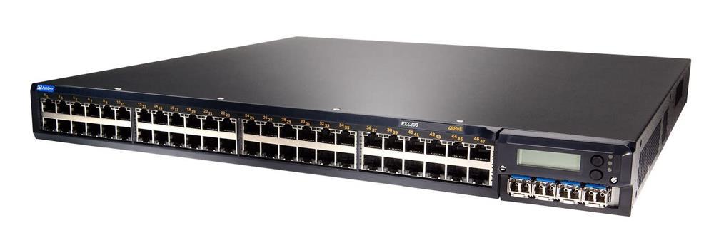 COM5B10BRA Juniper EX4200 48-Ports 10/100/1000Base-T Rack-mountable PoE Switch with 930-Watts AC Power Supply (Refurbished)
