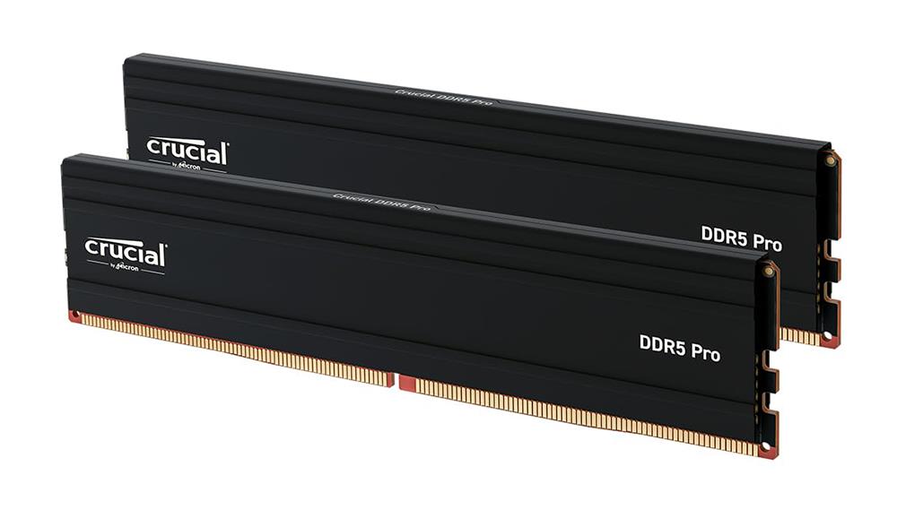 CP56UX64G Crucial Pro 64GB Kit (2 X 32GB) PC5-44800 DDR5-5600MHz Non-ECC Unbuffered CL46 288-Pin UDIMM 1.1V Dual Rank Memory Module