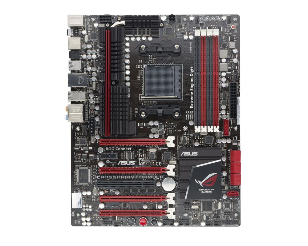CROSSHAIR-V-FORMULA ASUS Socket AM3+ AMD 990FX + SB950 Chipset AMD FX/ AMD Phenom II/ Athlon II/ AMD Sempron 100 Series Processors DDR3 4x DIMM 6x SATA 6.0Gb/s ATX Motherboard (Refurbished)