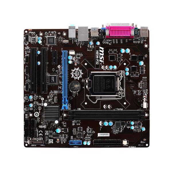 CSM-H81M-P32 MSI Socket LGA 1150 Intel H81 Chipset Intel Core i7 / i5 / i3 / Pentium / Celeron Processors Support DDR3 2x DIMM 2x SATA 3.0Gb/s Micro-ATX Motherboard (Refurbished)