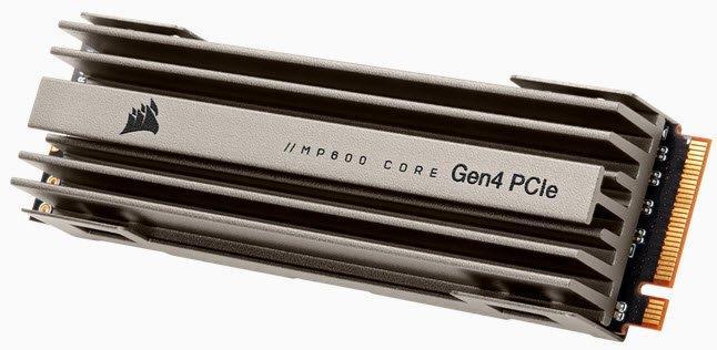 CSSD-F1000GBMP600COR Corsair Force Series MP600 Core 1TB QLC PCI Express 4.0 x4 NVMe M.2 2280 Internal Solid State Drive (SSD)